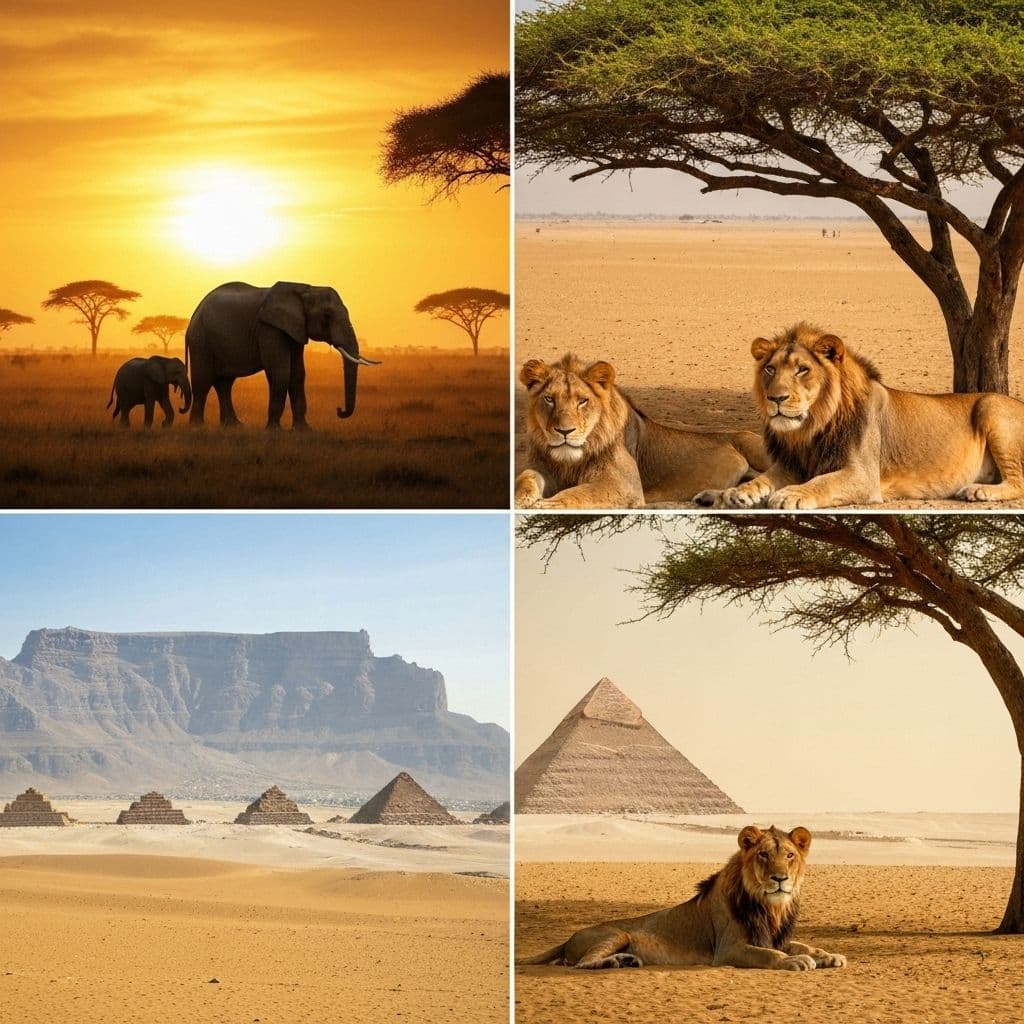 Safari africano y pirámides